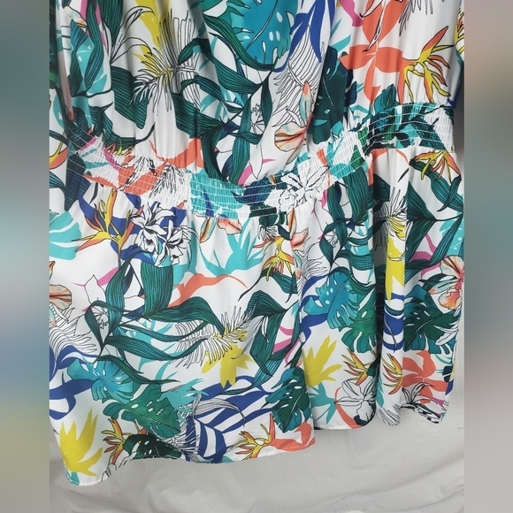 Toxik3 Multicolored Off the Shoulder Romper Sz 2X - Picture 5 of 10